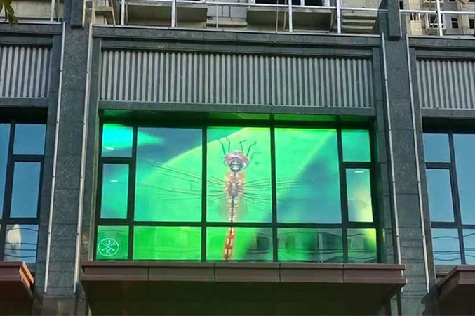 Tianshui Front-Transparent Led Screen project