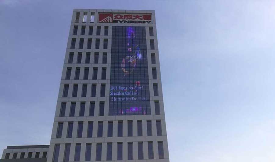 Outdoor Mesh LED Screen project
