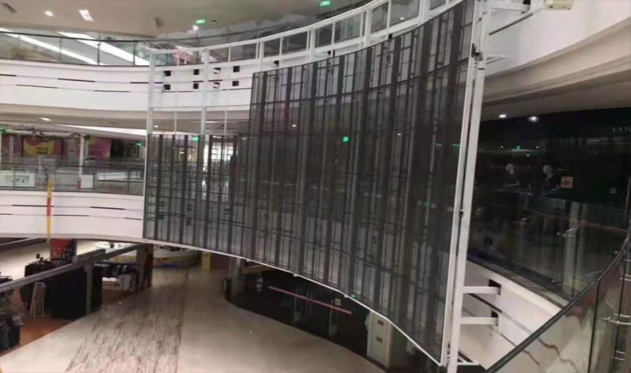 Arc led transparent screen project